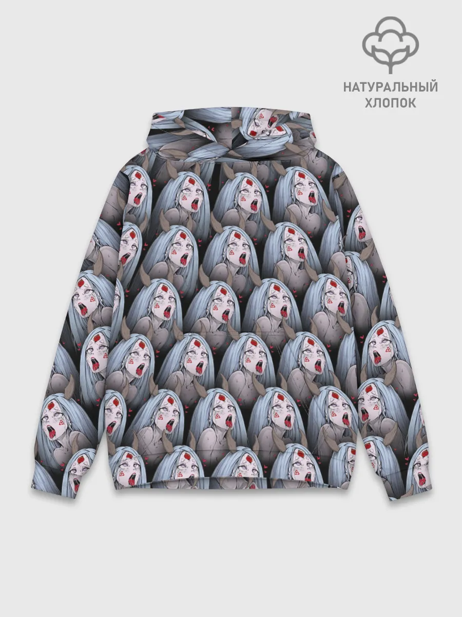 Худи мужской база хлопок / Kaguya Ahegao