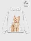 Худи мужской база хлопок / Кошечка