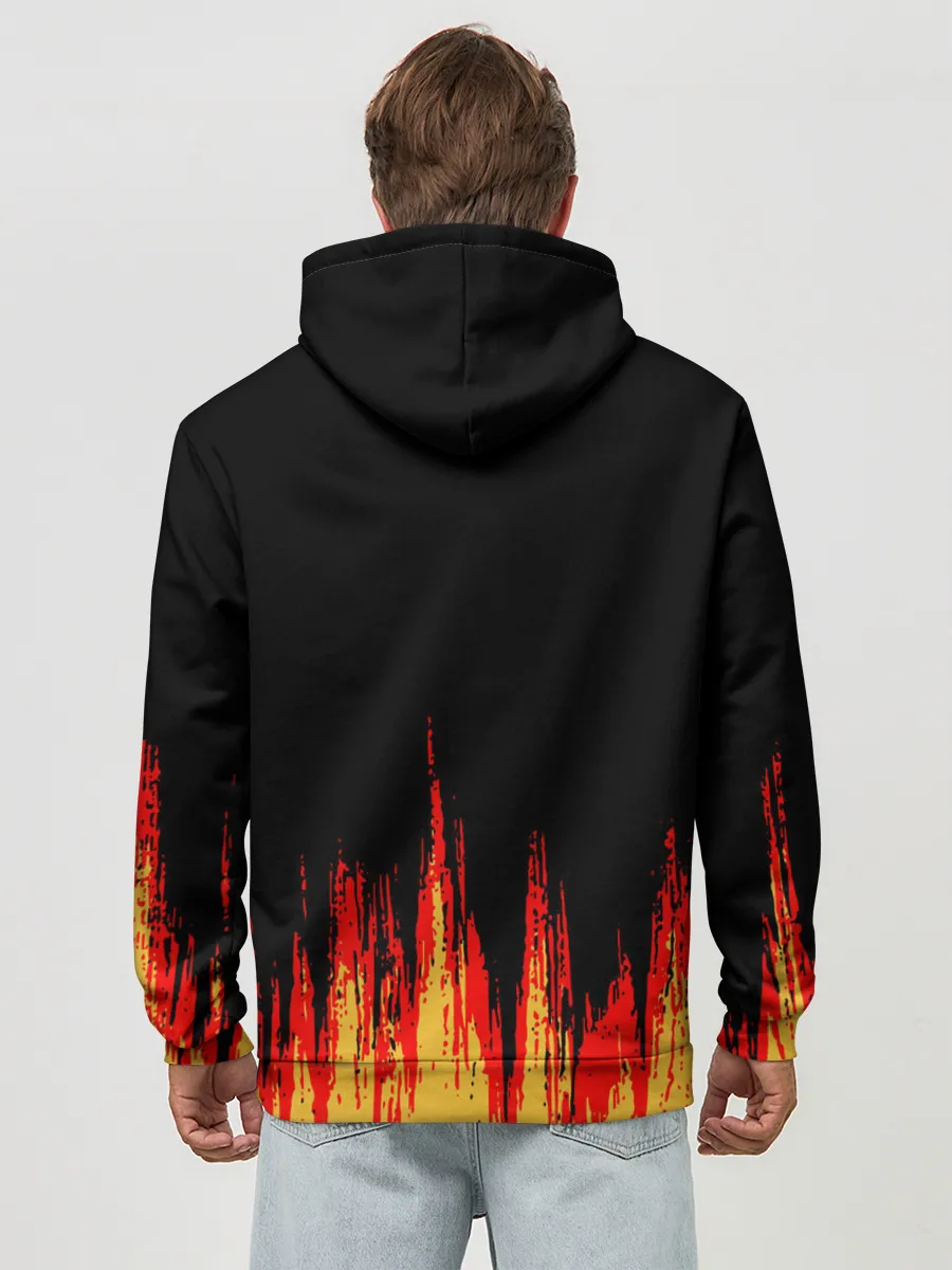 Худи мужской база хлопок / годзилла