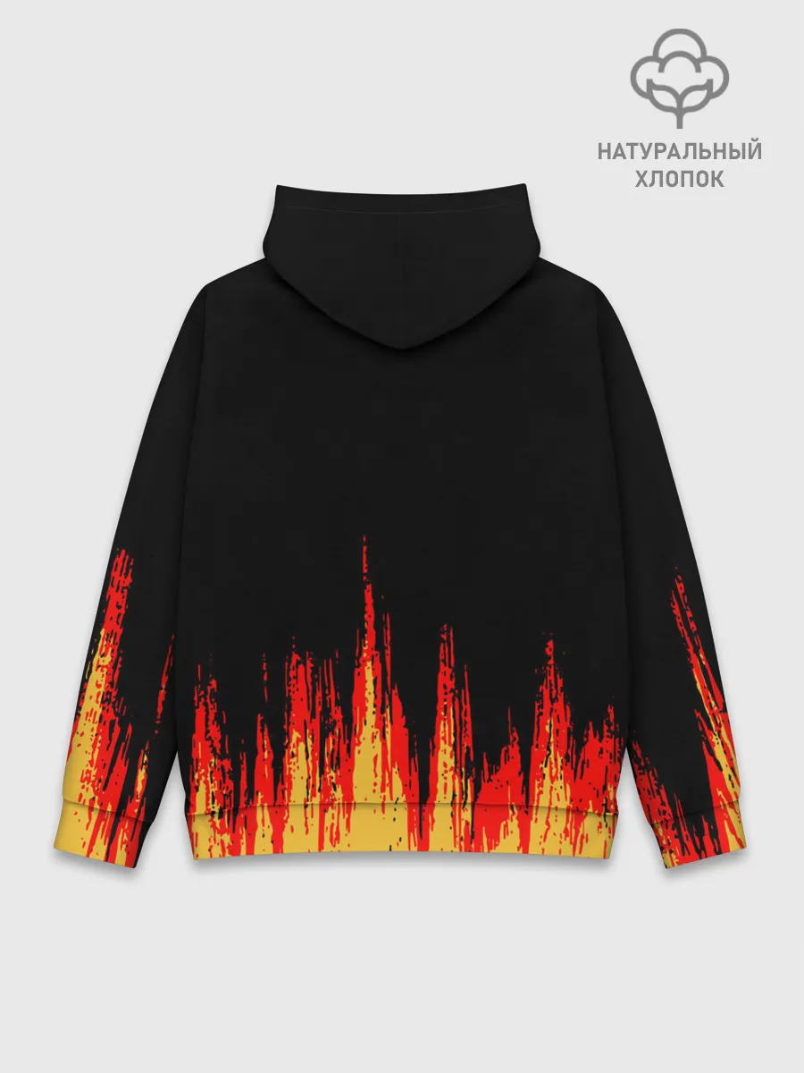 Худи мужской база хлопок / годзилла