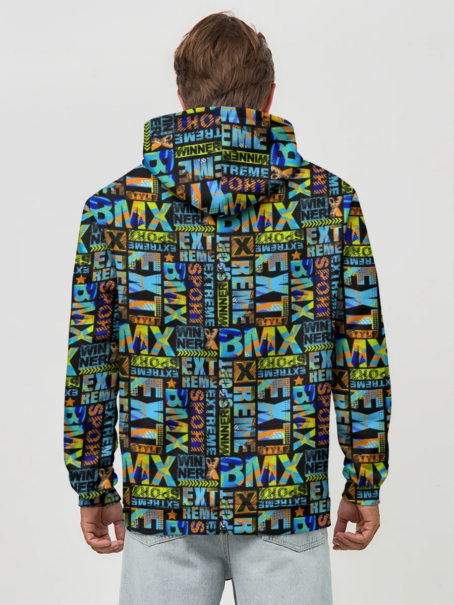 Худи мужской база хлопок / BMX - Велоспорт