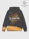 Худи мужской база хлопок / So damn FINE | Neon Steel