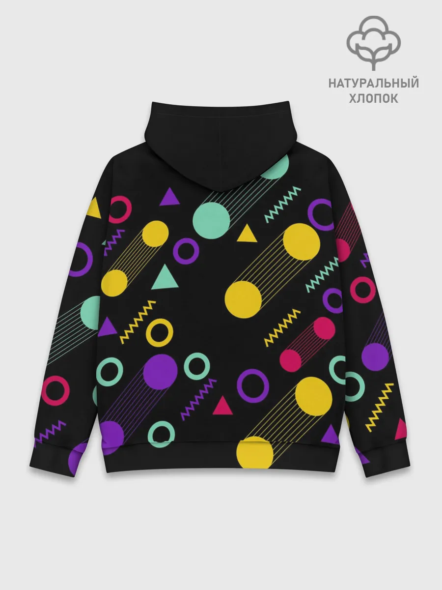 Худи мужской база хлопок / Круги и Треугольники