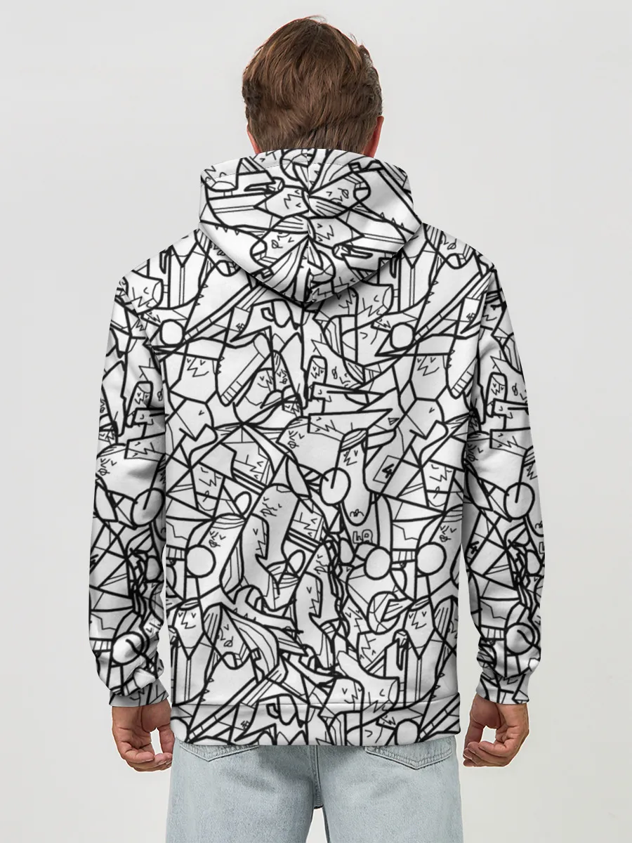 Худи мужской база хлопок / Масса людей