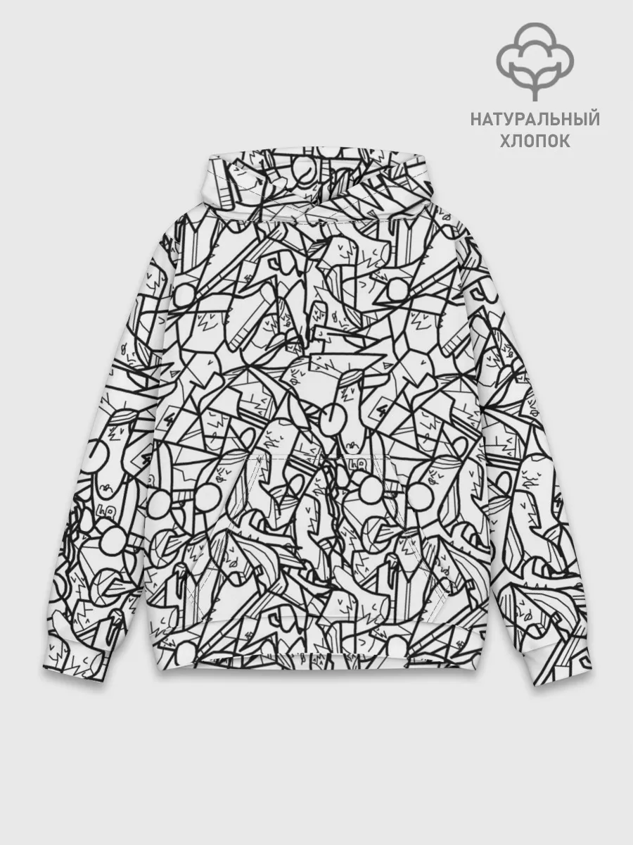 Худи мужской база хлопок / Масса людей