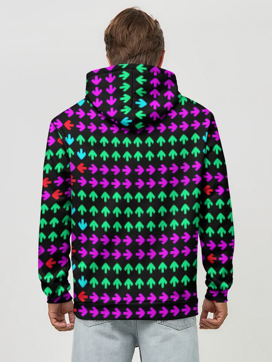 Худи мужской база хлопок / Неон Friday Night Funkin