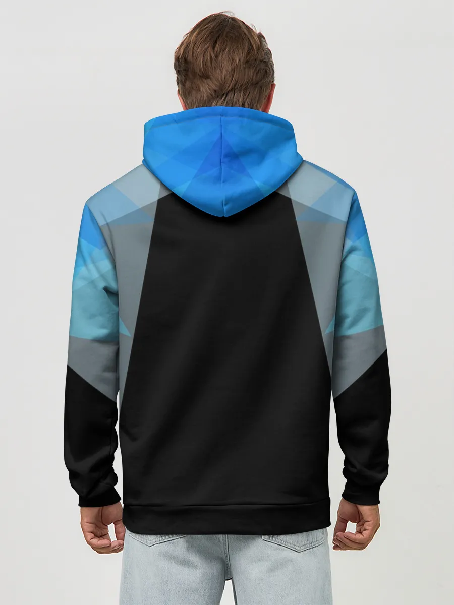 Худи мужской база хлопок / Геометрия