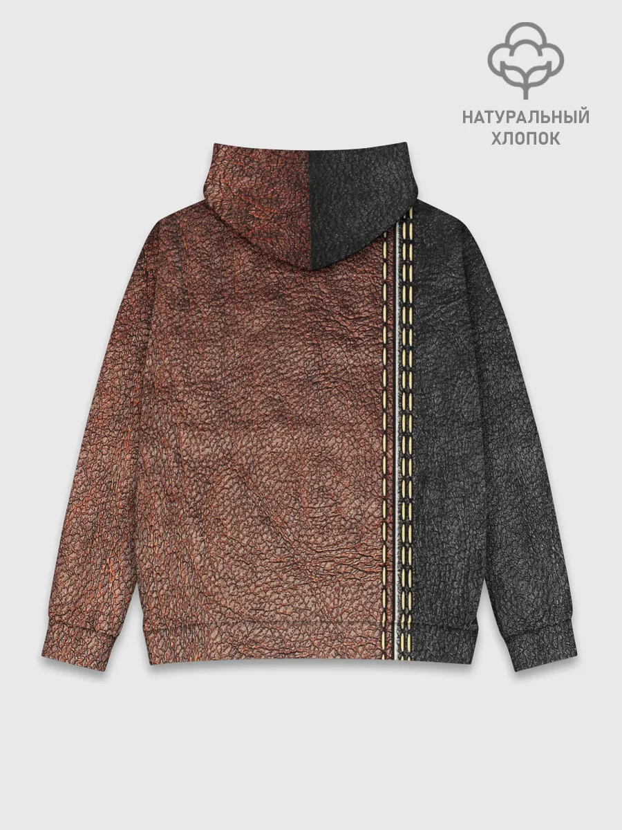 Худи мужской база хлопок / Текстура Кожи