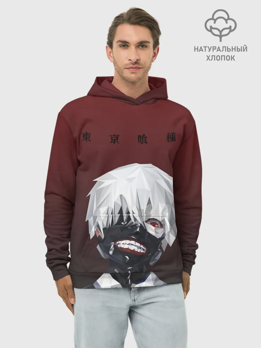 Худи мужской база хлопок / Канеки Кен Токийский гуль