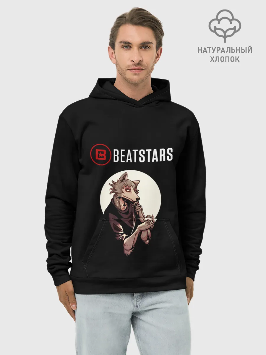 Худи мужской база хлопок / Beastars wolf