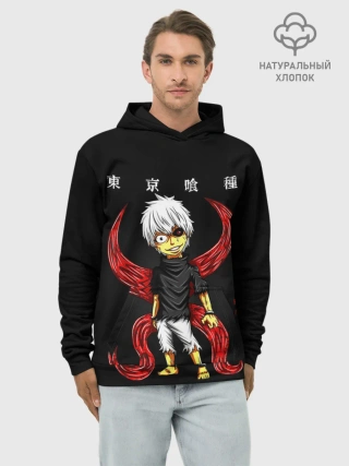 Худи мужской база хлопок / Канеки Кен Какуджа