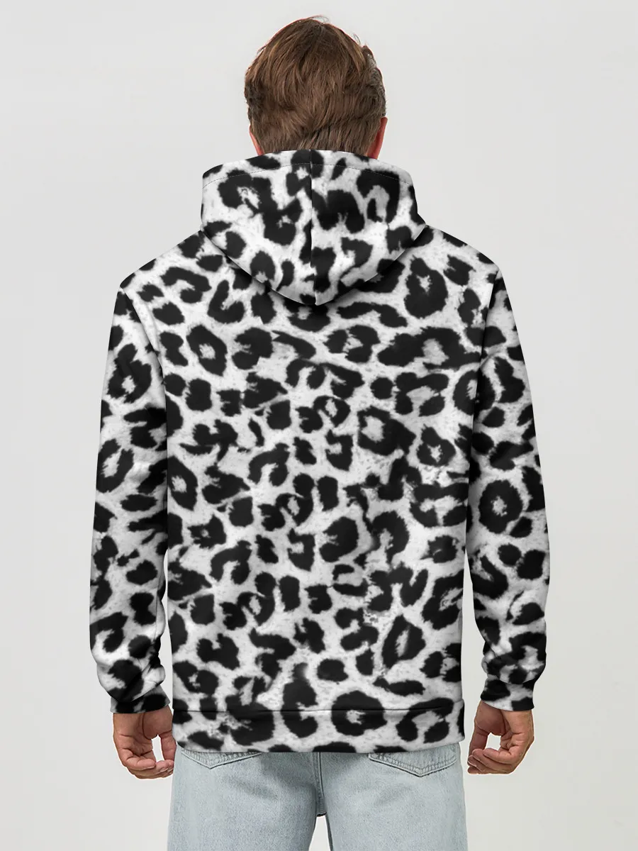 Худи мужской база хлопок / Снежный Барс