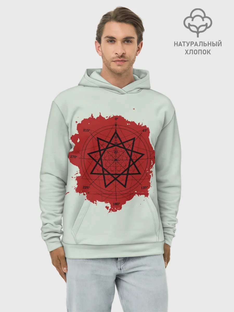 Худи мужской база хлопок / Пентаграмма Slipknot