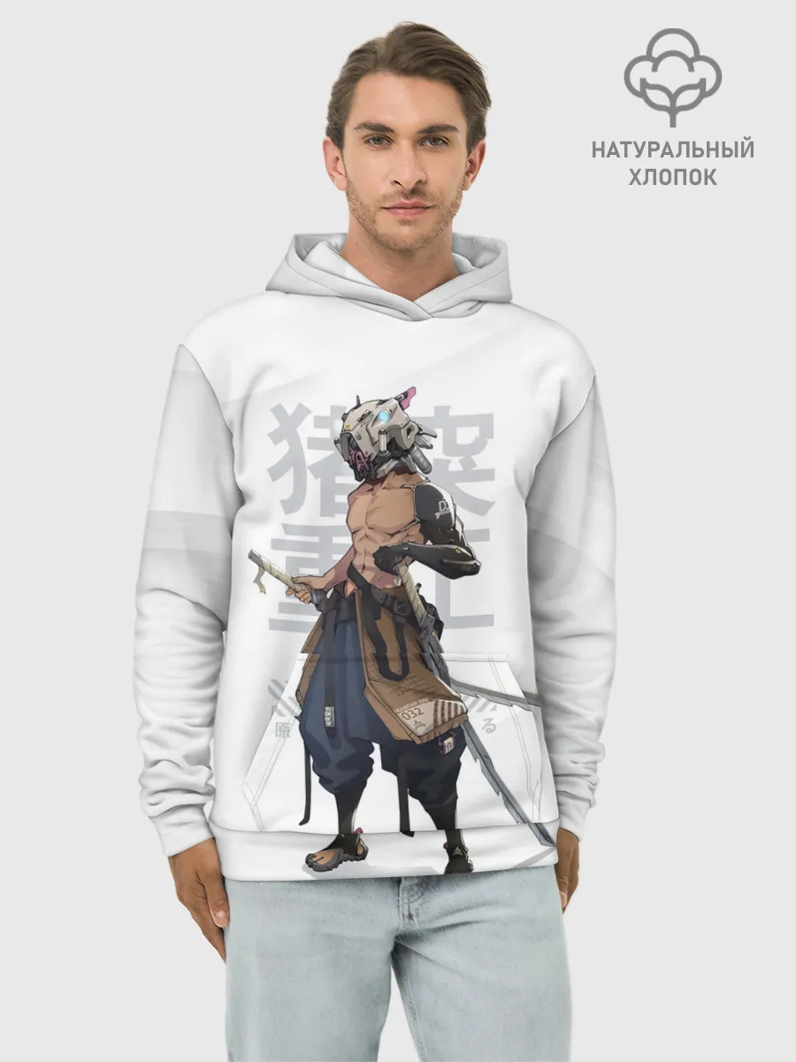 Худи мужской база хлопок / Иноске Хашибира клинок