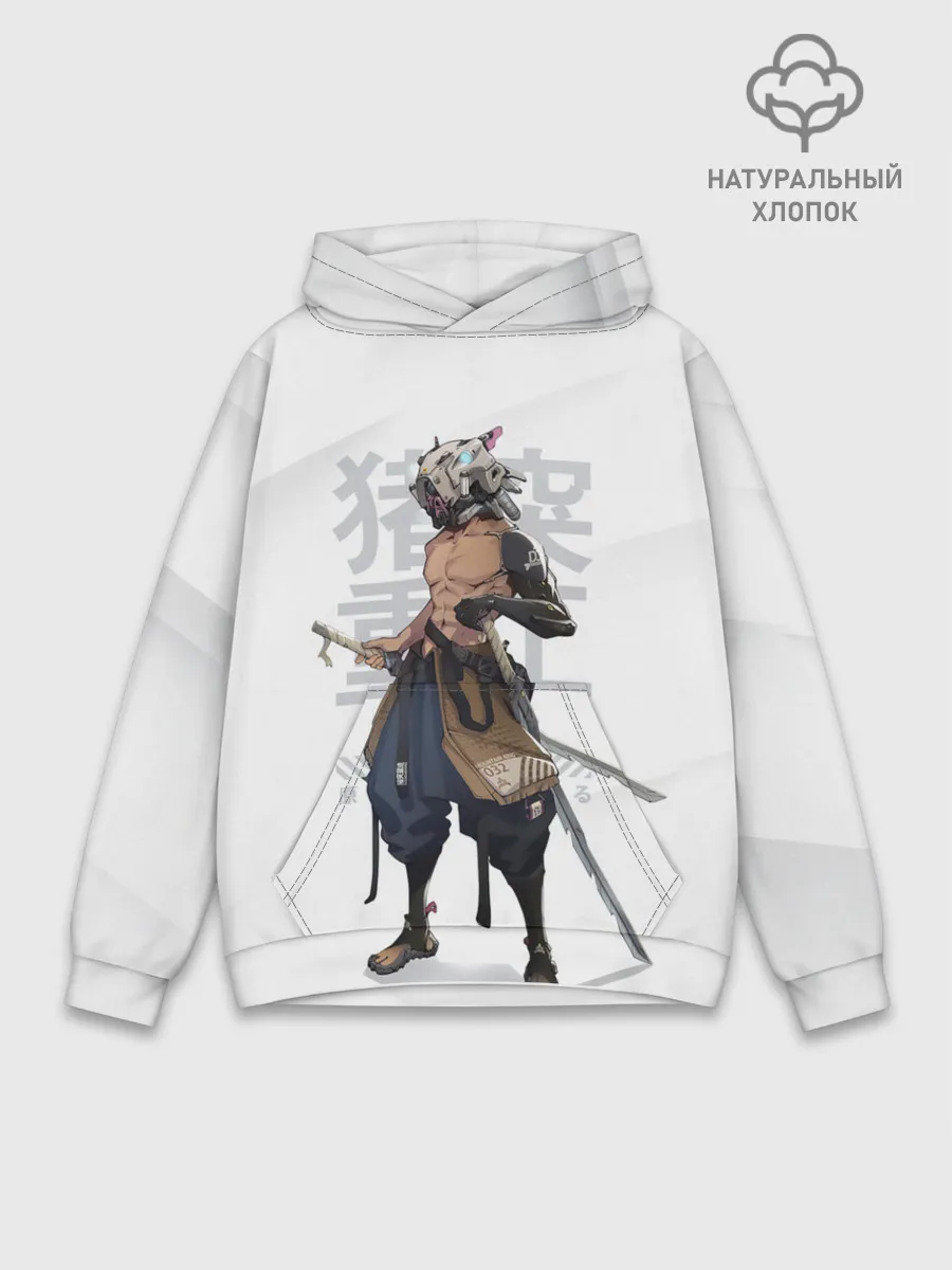 Худи мужской база хлопок / Иноске Хашибира клинок