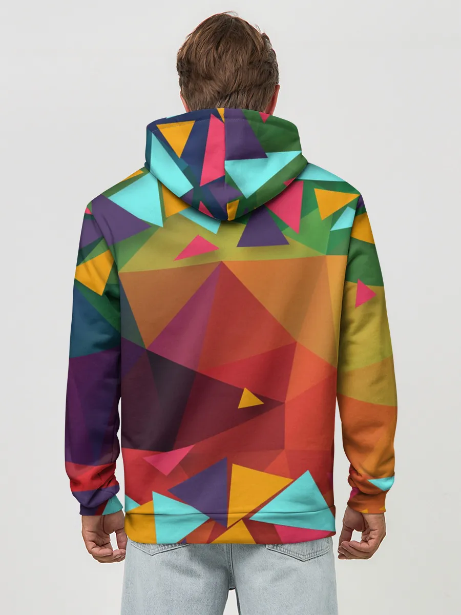 Худи мужской база хлопок / Геометрическая Абстракция