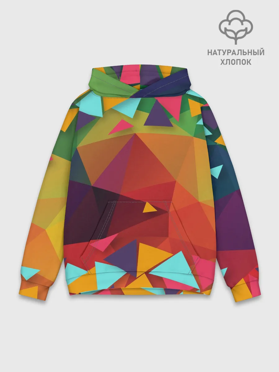 Худи мужской база хлопок / Геометрическая Абстракция