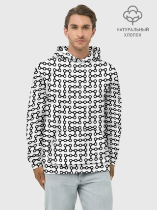 Худи мужской база хлопок / Велосипедная цепь