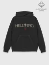 Худи мужской база хлопок / Логотип Hellsing