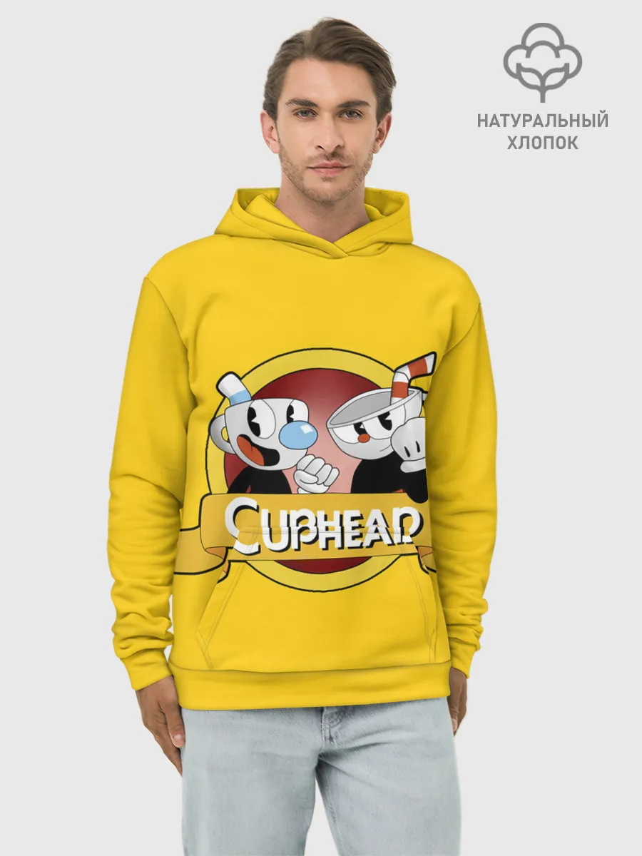 Худи мужской база хлопок / CUPHEAD / КАПХЕД.