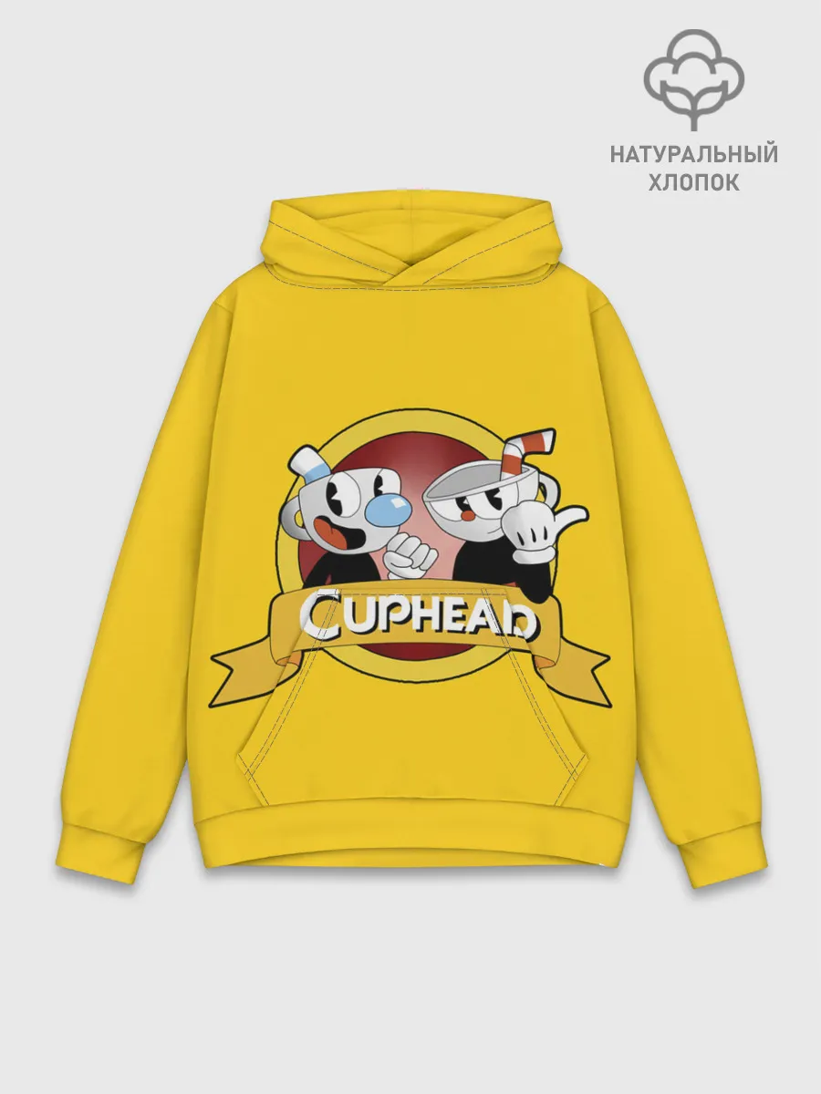 Худи мужской база хлопок / CUPHEAD / КАПХЕД.