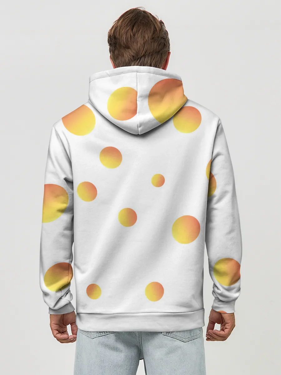 Худи мужской база хлопок / Kaneki Ken желтые круги