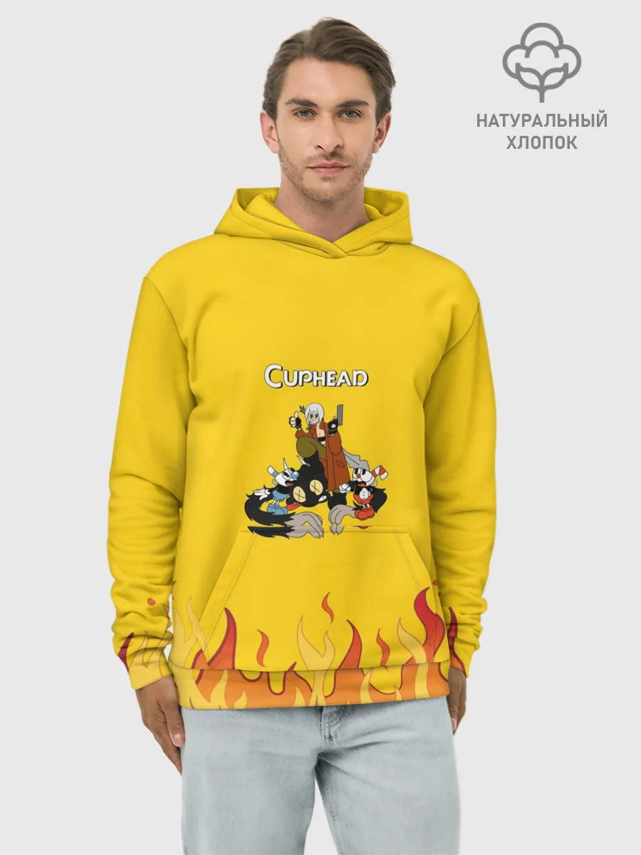Худи мужской база хлопок / CUPHEAD | ДАНТЕ