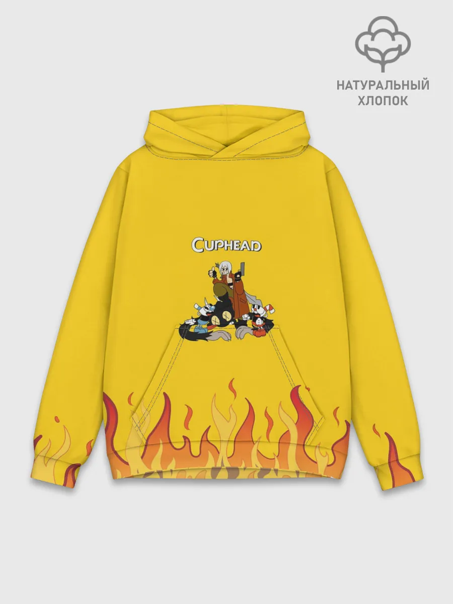 Худи мужской база хлопок / CUPHEAD | ДАНТЕ