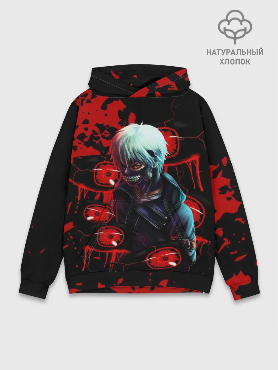 Худи мужской база хлопок / Kaneki | Токийский Гуль
