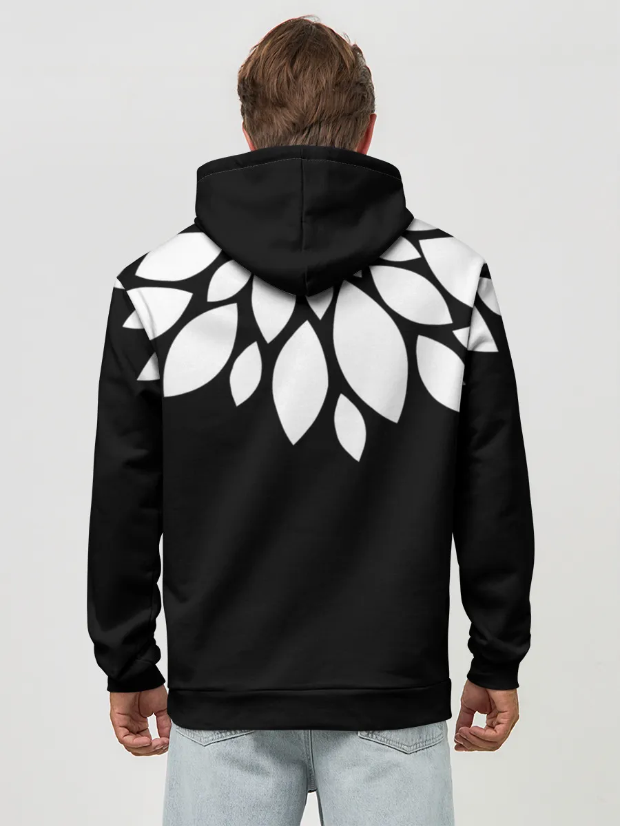 Худи мужской база хлопок / Лепестки