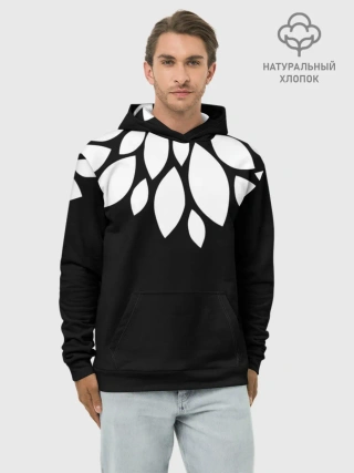 Худи мужской база хлопок / Лепестки