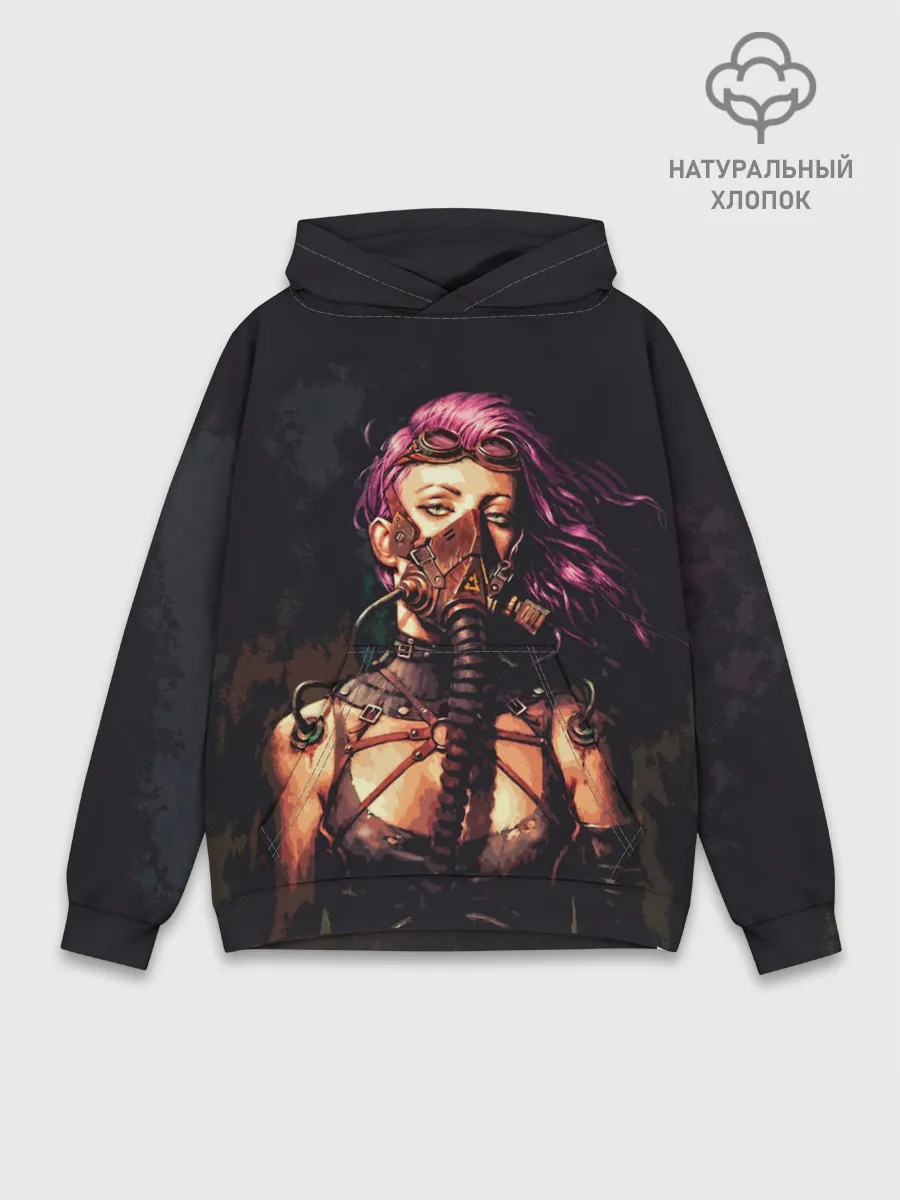 Худи мужской база хлопок / Steampunk girl | Стимпанк