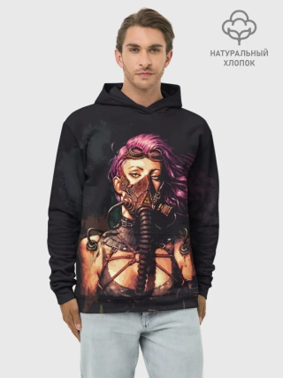 Худи мужской база хлопок / Steampunk girl | Стимпанк