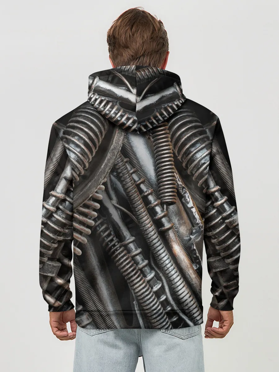 Худи мужской база хлопок / СТИМПАНК | МЕХАНИЧЕСКИЕ ЧАСТИ