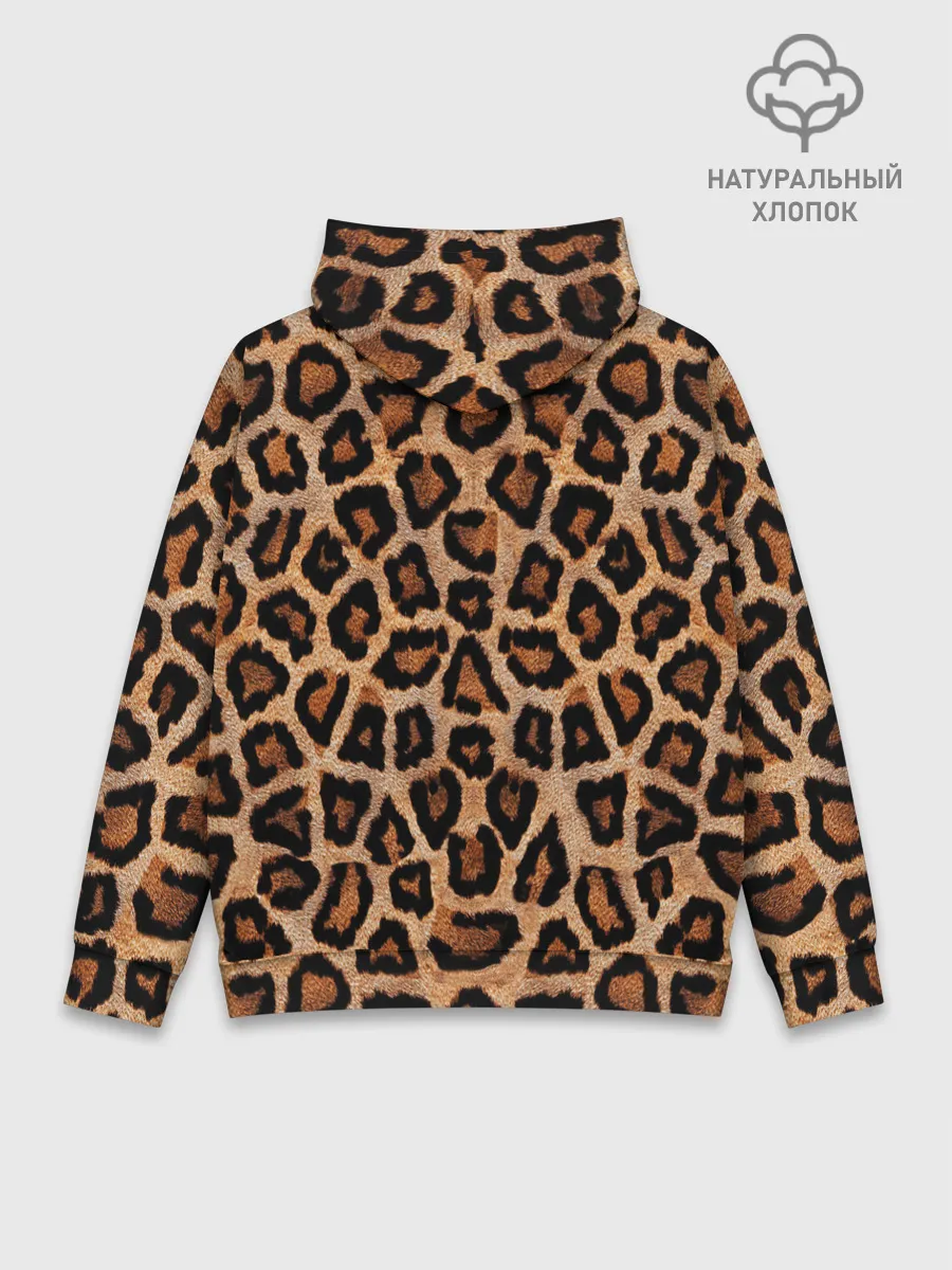 Худи мужской база хлопок / Шкура Леопарда