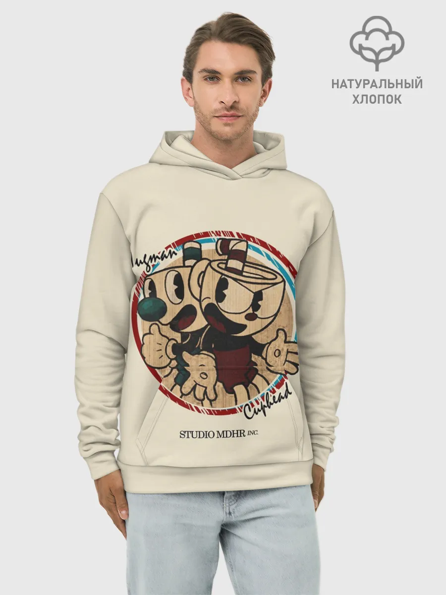 Худи мужской база хлопок / CUPHEAD