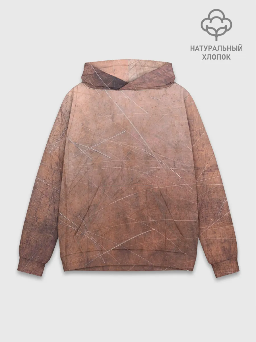 Худи мужской база хлопок / ЛАТУНЬ