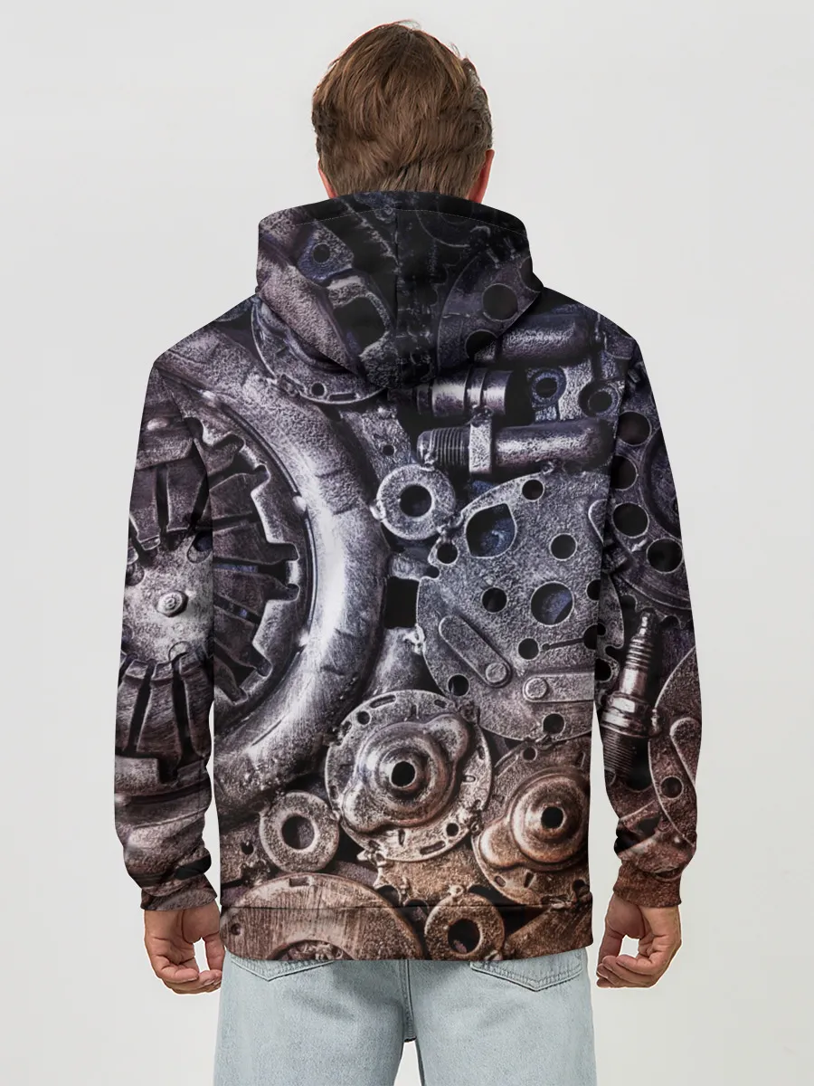 Худи мужской база хлопок / СТИМПАНК | МЕТАЛ