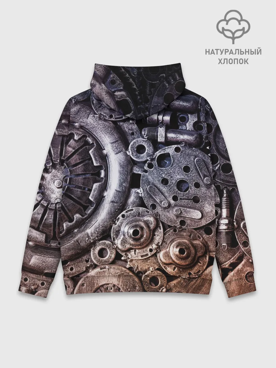 Худи мужской база хлопок / СТИМПАНК | МЕТАЛ