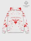 Худи мужской база хлопок / bon jovi