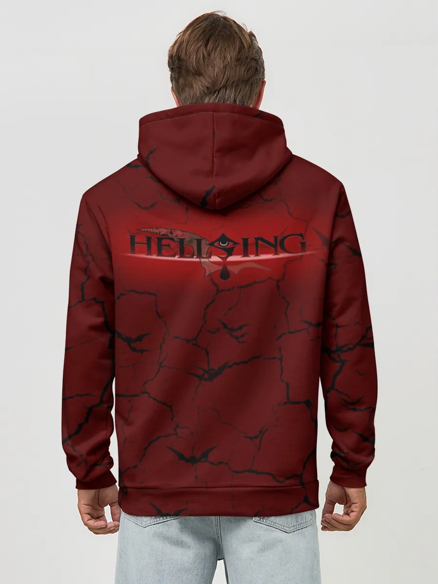 Худи мужской база хлопок / HELLSING $$$