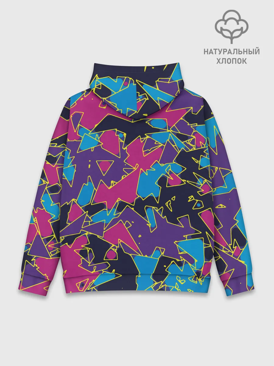 Худи мужской база хлопок / Геометрическая абстракция