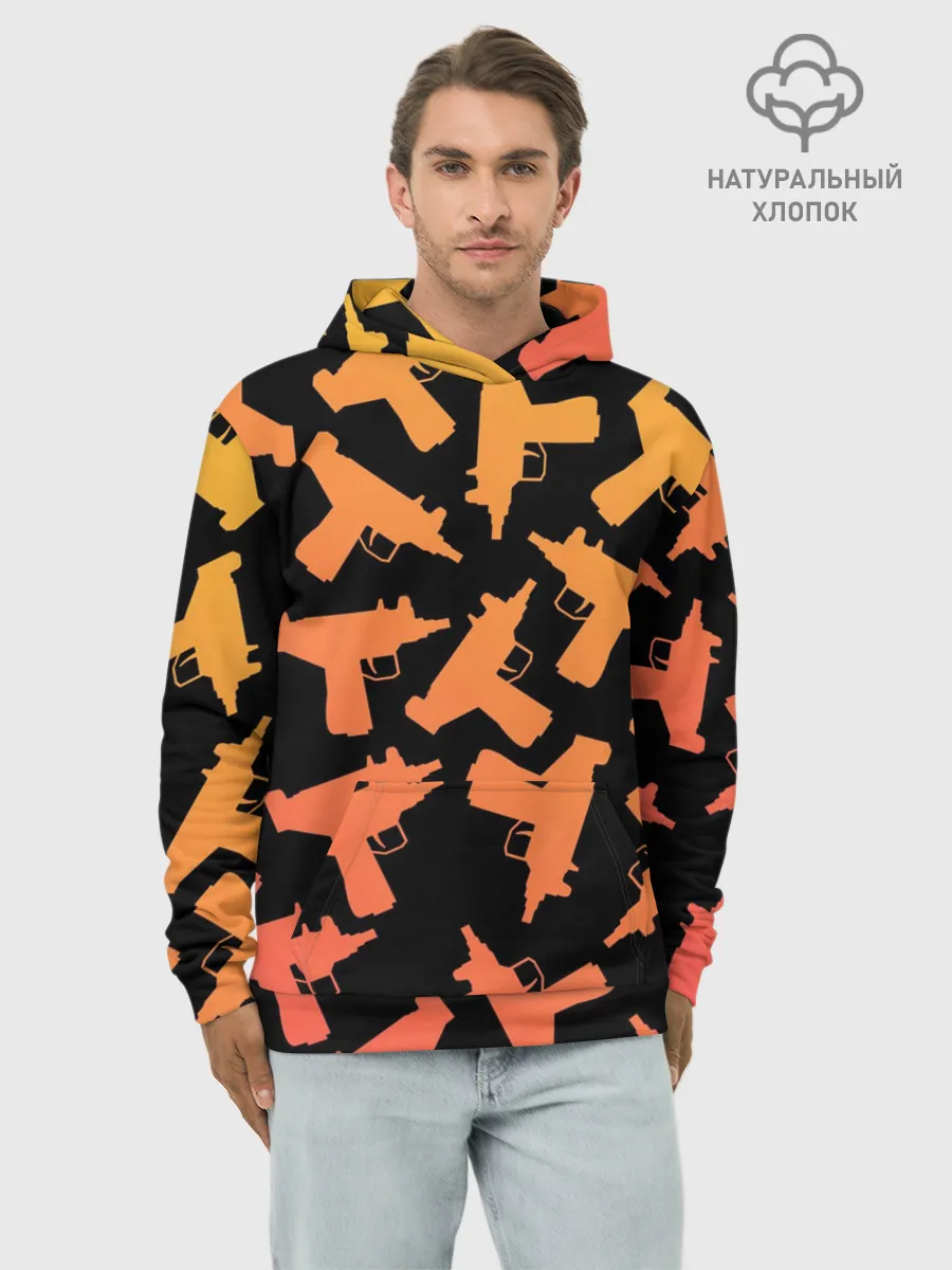 Худи мужской база хлопок / Узи