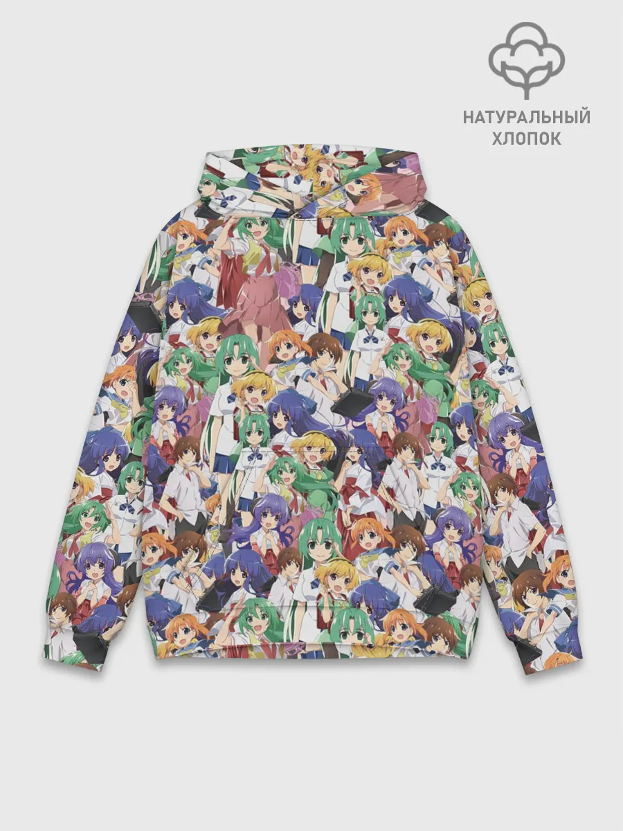 Худи мужской база хлопок / Аниме Когда плачут цикады