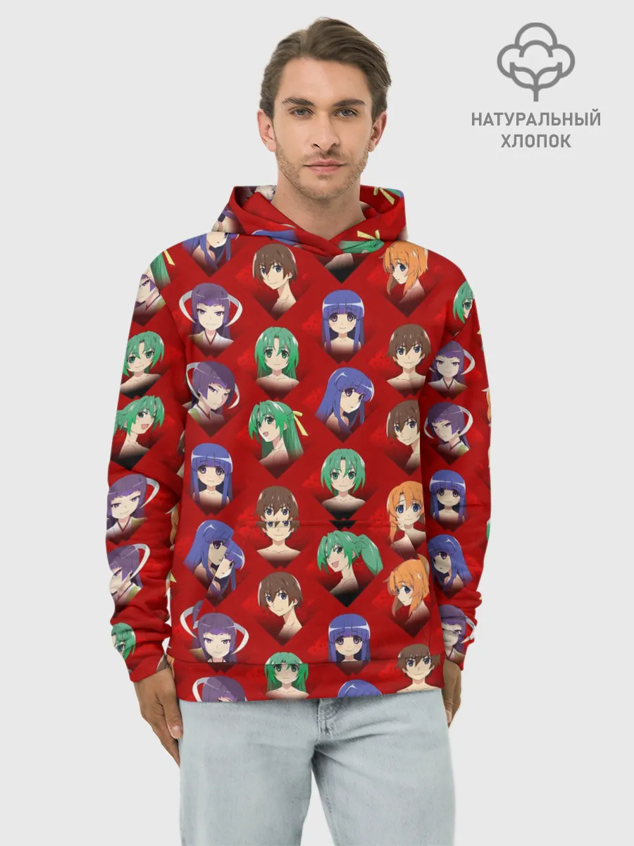 Худи мужской база хлопок / Characters Higurashi no...