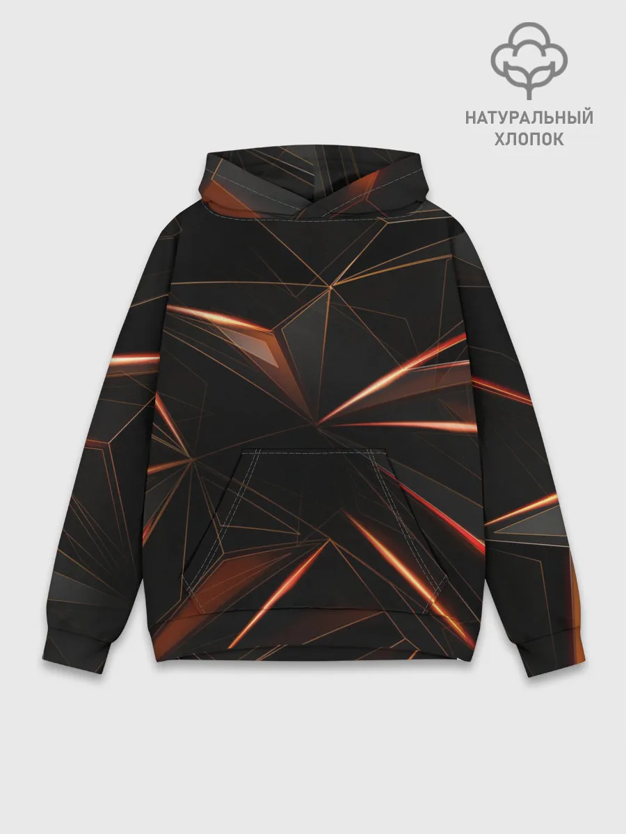 Худи мужской база хлопок / Геометрическая Абстракция