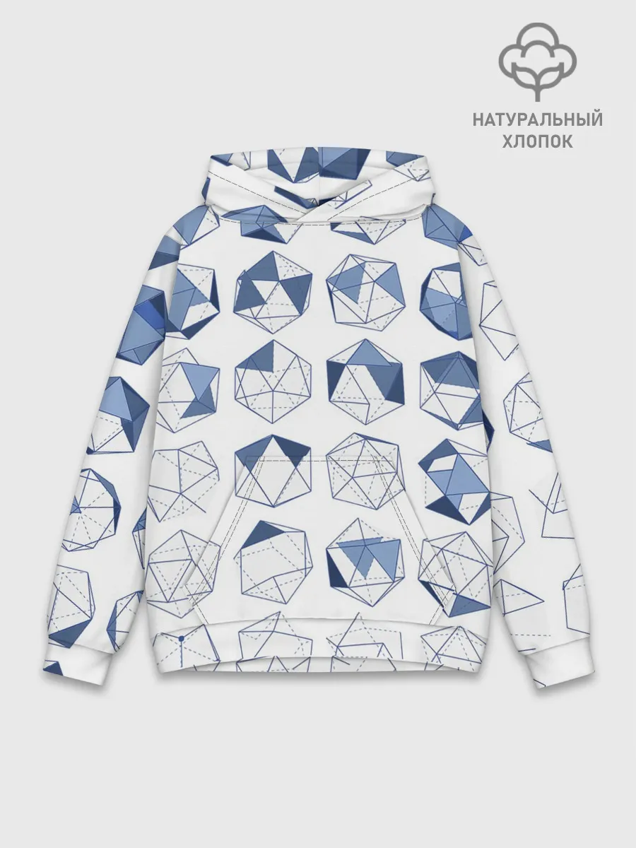 Худи мужской база хлопок / Геометрические фигуры