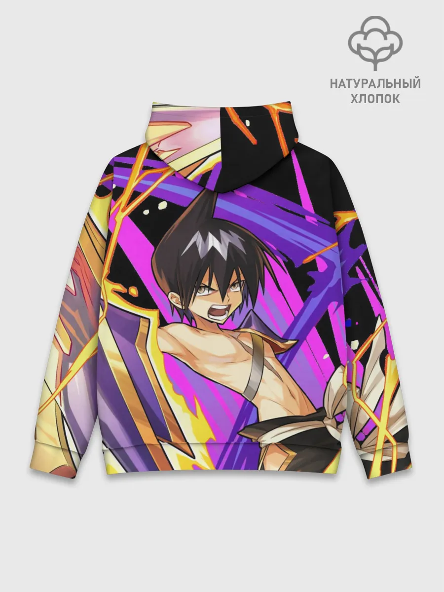 Худи мужской база хлопок / Шаман Кинг