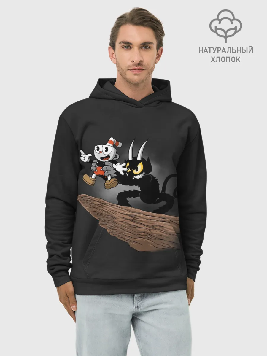 Худи мужской база хлопок / CUPHEAD