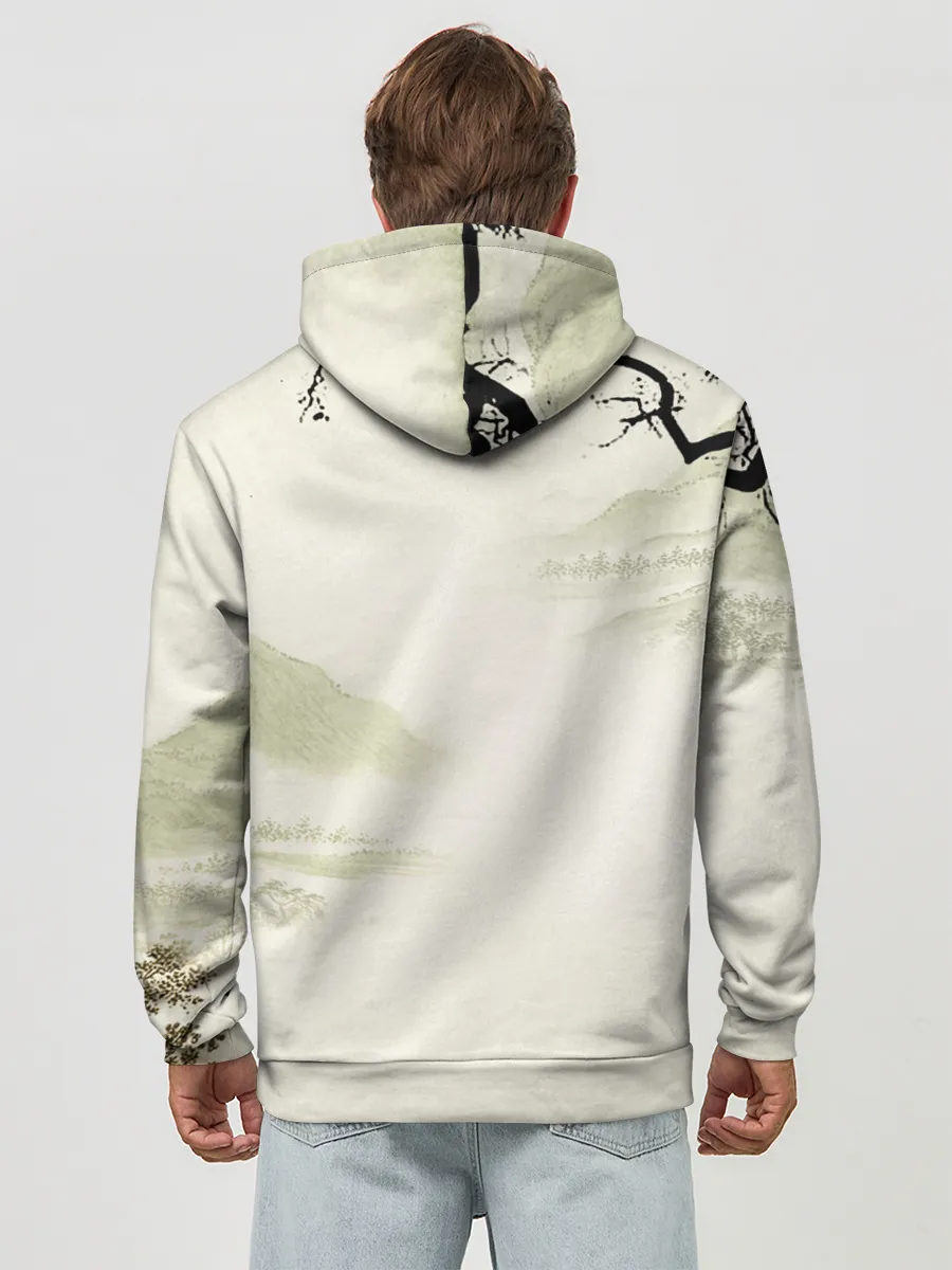 Худи мужской база хлопок / Kamado Tanjiro зарисовка